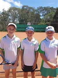 Girls dio team tennis at Polding 2024